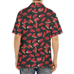 Red Meat Pattern Print Aloha Shirt