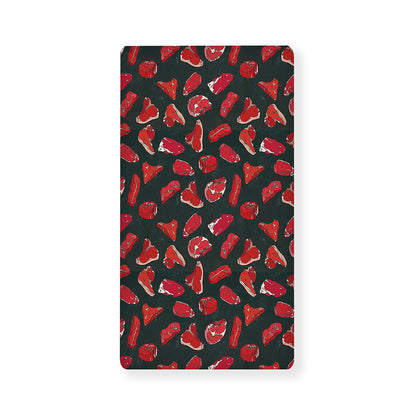 Red Meat Pattern Print Baby Crib Sheet