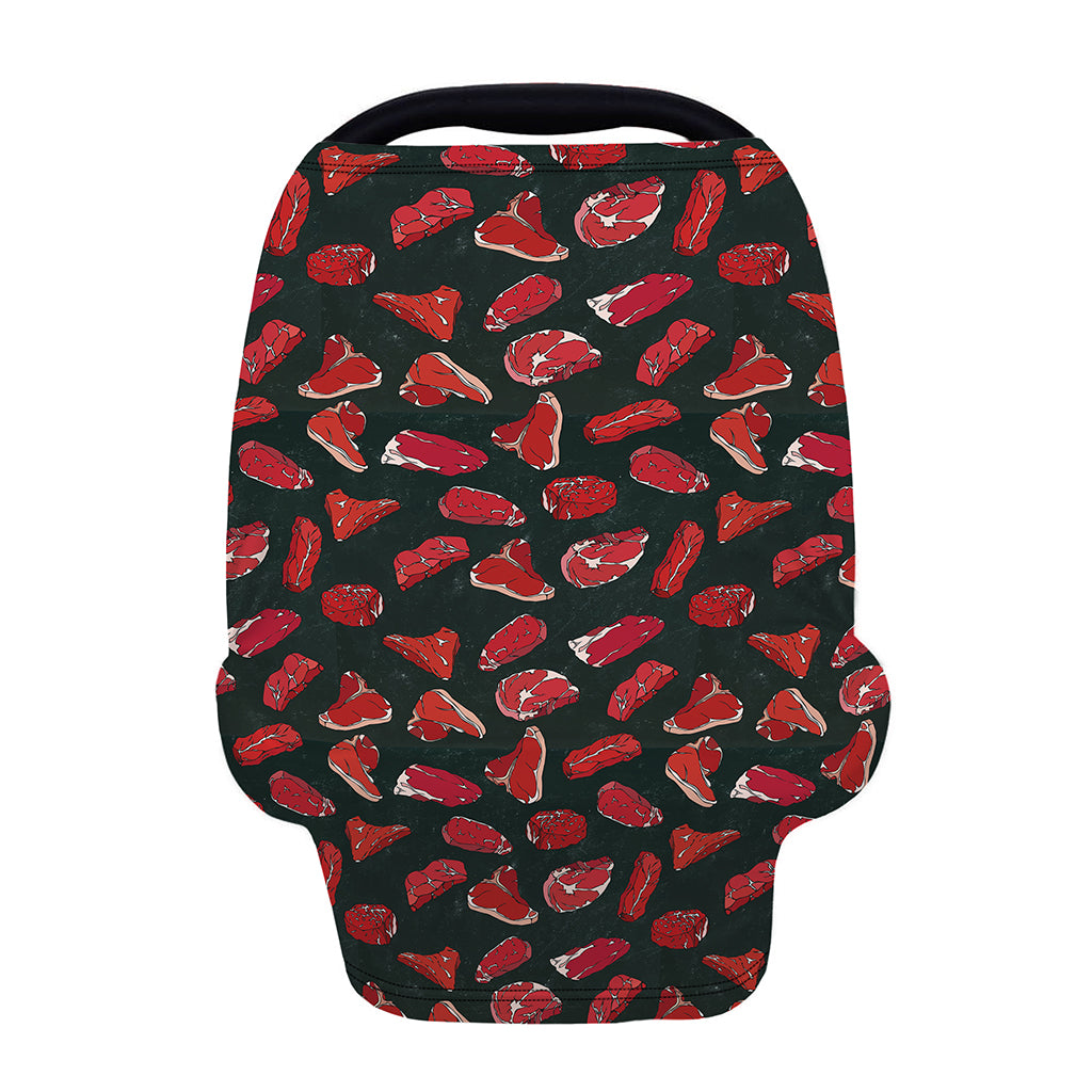 Red Meat Pattern Print Baby Seat Cover