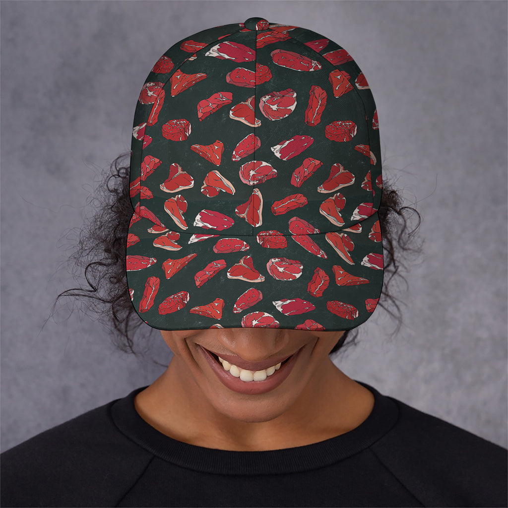Red Meat Pattern Print Baseball Cap