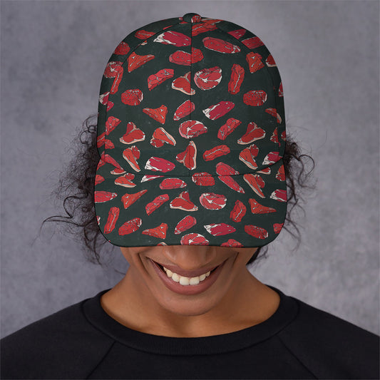 Red Meat Pattern Print Baseball Cap