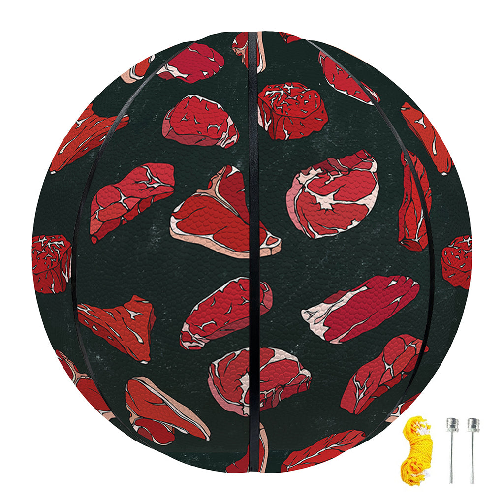 Red Meat Pattern Print Basketball