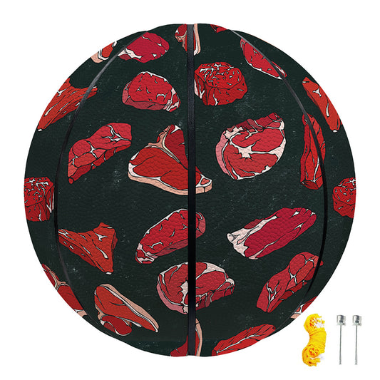 Red Meat Pattern Print Basketball
