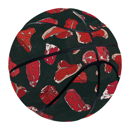 Red Meat Pattern Print Basketball