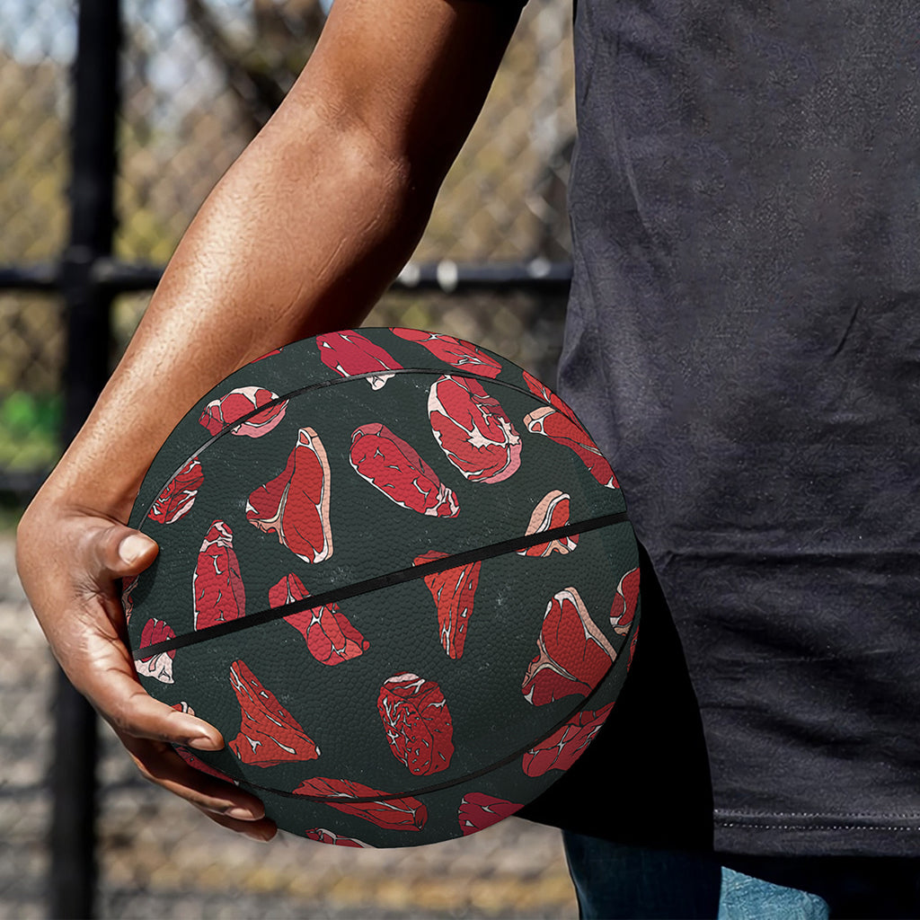 Red Meat Pattern Print Basketball