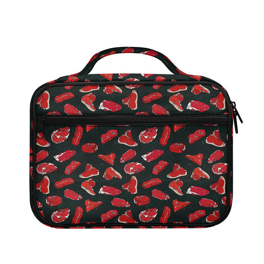 Red Meat Pattern Print Briefcase Bible Bag