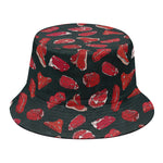 Red Meat Pattern Print Bucket Hat