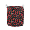 Red Meat Pattern Print Collapsible Laundry Basket