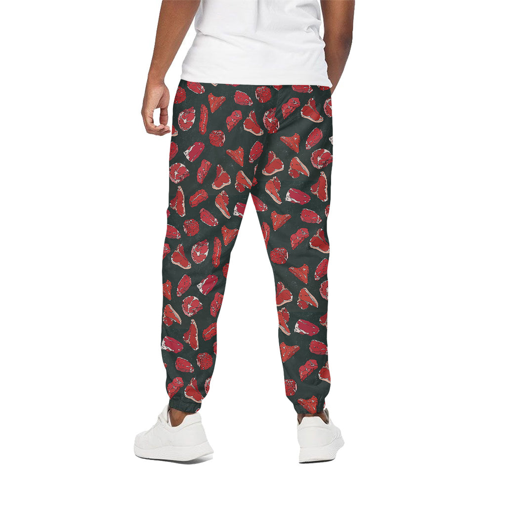 Red Meat Pattern Print Cotton Pants