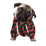 Red Meat Pattern Print Dog Zip Up Hoodie