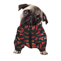 Red Meat Pattern Print Dog Zip Up Jacket