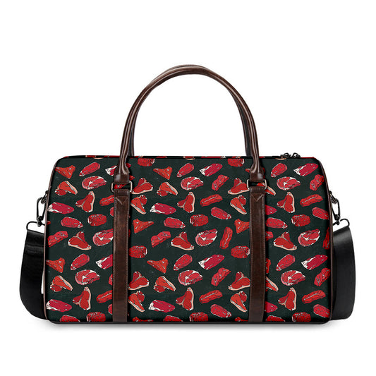 Red Meat Pattern Print Duffle Bag