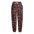 Red Meat Pattern Print Fleece Lined Knit Pants