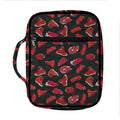 Red Meat Pattern Print Front Pocket Bible Bag
