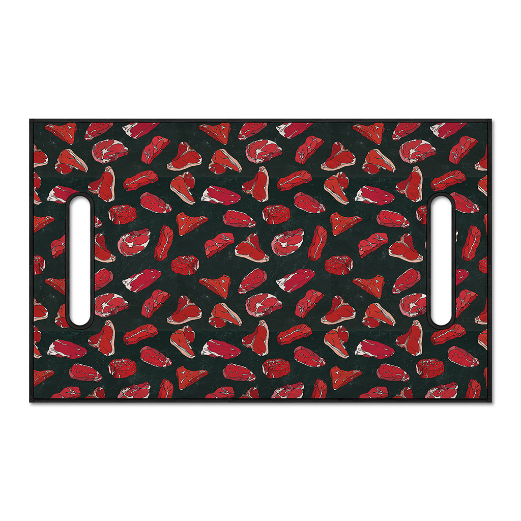 Red Meat Pattern Print Golf Cart Seat Cover