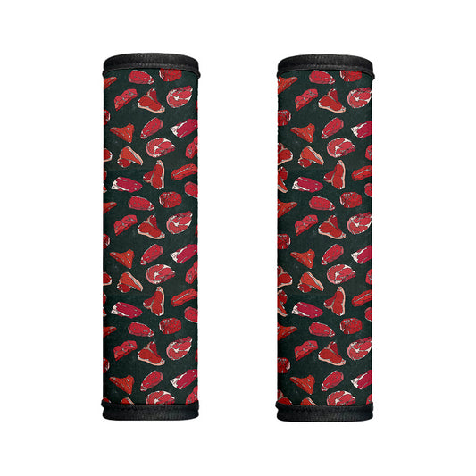 Red Meat Pattern Print Handle Covers
