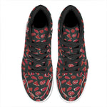 Red Meat Pattern Print High Top Leather Sneakers