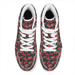 Red Meat Pattern Print High Top Leather Sneakers