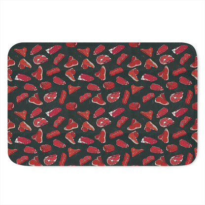 Red Meat Pattern Print Indoor Door Mat