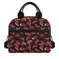 Red Meat Pattern Print Insulated Lunch Bag