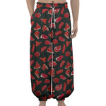 Red Meat Pattern Print Lantern Pants