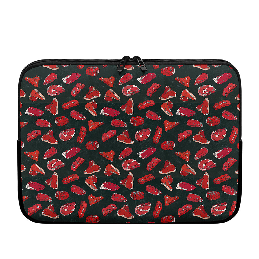 Red Meat Pattern Print Laptop Sleeve