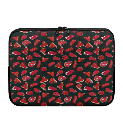 Red Meat Pattern Print Laptop Sleeve