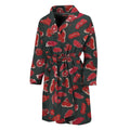 Red Meat Pattern Print Men's Bathrobe