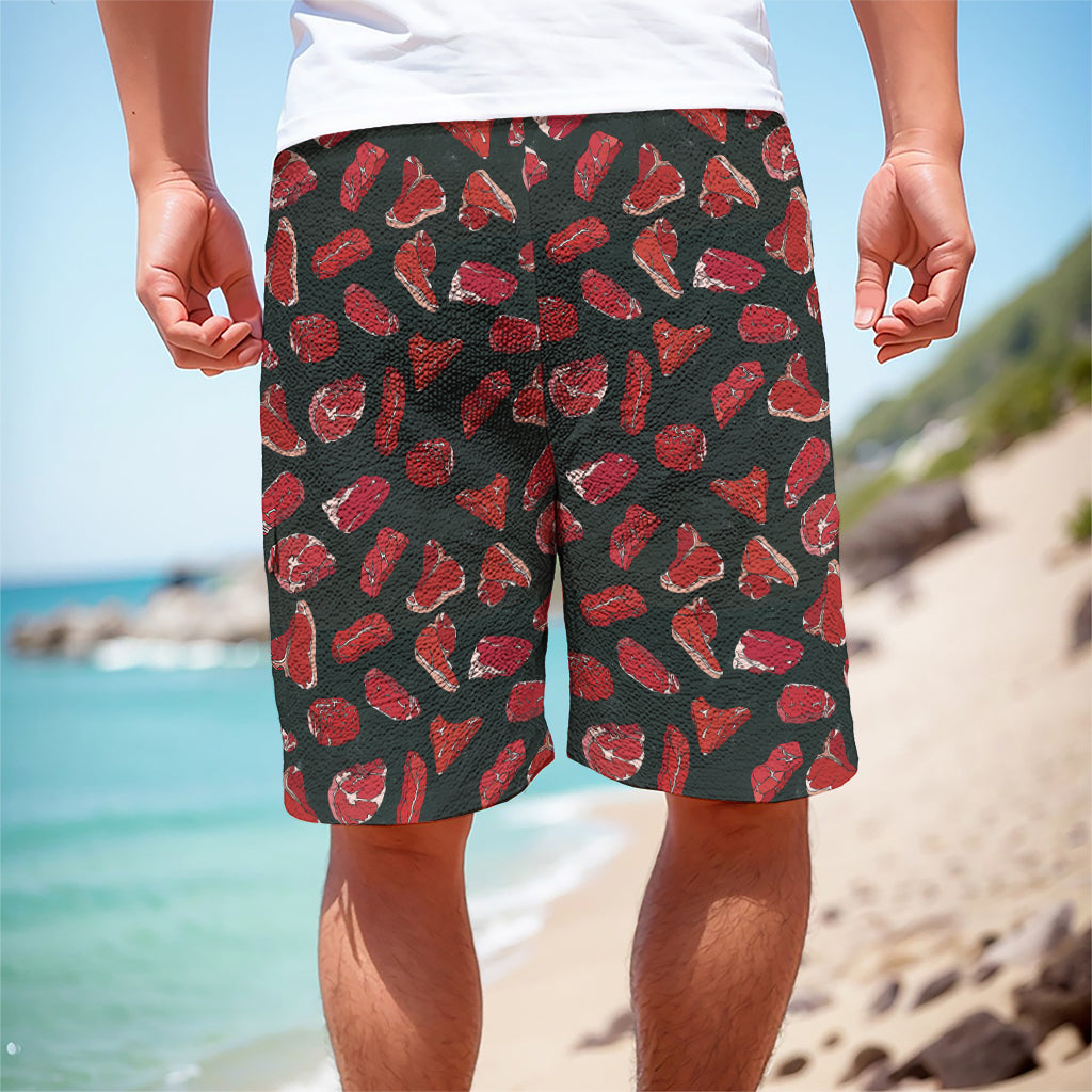 Red Meat Pattern Print Men's Cargo Shorts