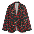 Red Meat Pattern Print Men's Cotton Blazer