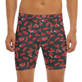 Red Meat Pattern Print Men's Long Boxer Briefs