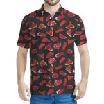 Red Meat Pattern Print Men's Polo Shirt