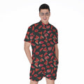 Red Meat Pattern Print Men's Romper