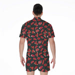 Red Meat Pattern Print Men's Rompers