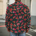 Red Meat Pattern Print Men's Shirt Jacket