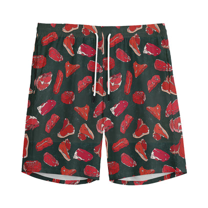 Red Meat Pattern Print Men's Sports Shorts