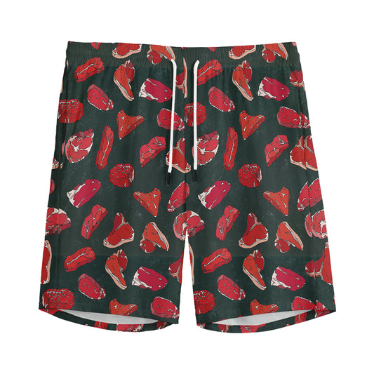 Red Meat Pattern Print Men's Sports Shorts