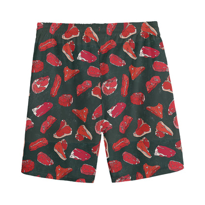 Red Meat Pattern Print Men's Sports Shorts