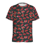 Red Meat Pattern Print Men's Sports T-Shirt