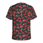 Red Meat Pattern Print Men's Sports T-Shirt