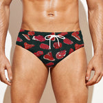 Red Meat Pattern Print Men's Swim Briefs