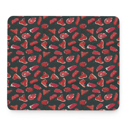 Red Meat Pattern Print Mouse Pad