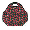 Red Meat Pattern Print Neoprene Lunch Bag