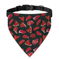 Red Meat Pattern Print Over The Collar Dog Bandana