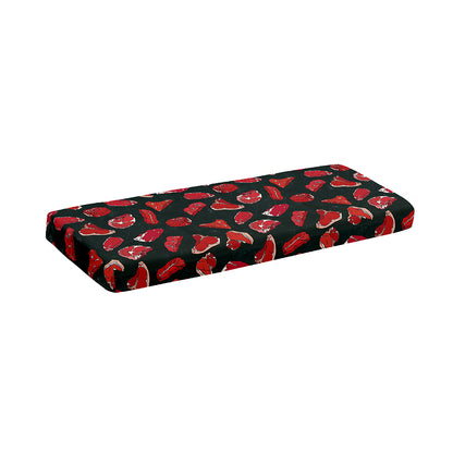 Red Meat Pattern Print Piano Keyboard Cover