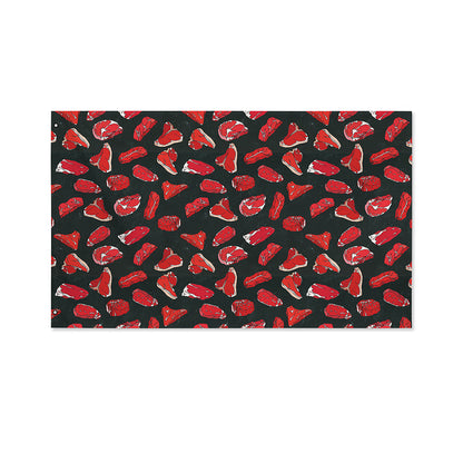 Red Meat Pattern Print Polyester Flag