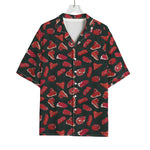 Red Meat Pattern Print Rayon Hawaiian Shirt