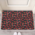 Red Meat Pattern Print Rubber Doormat