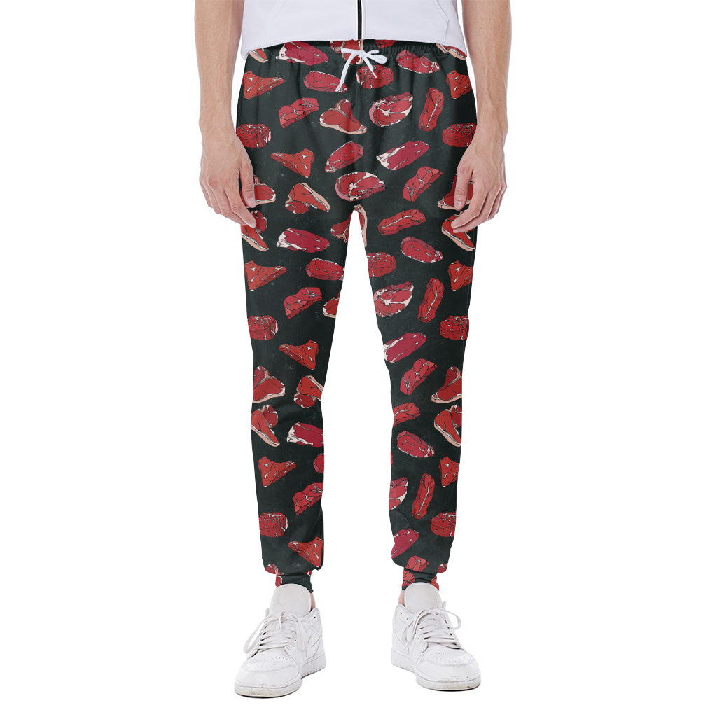 Red Meat Pattern Print Scuba Joggers