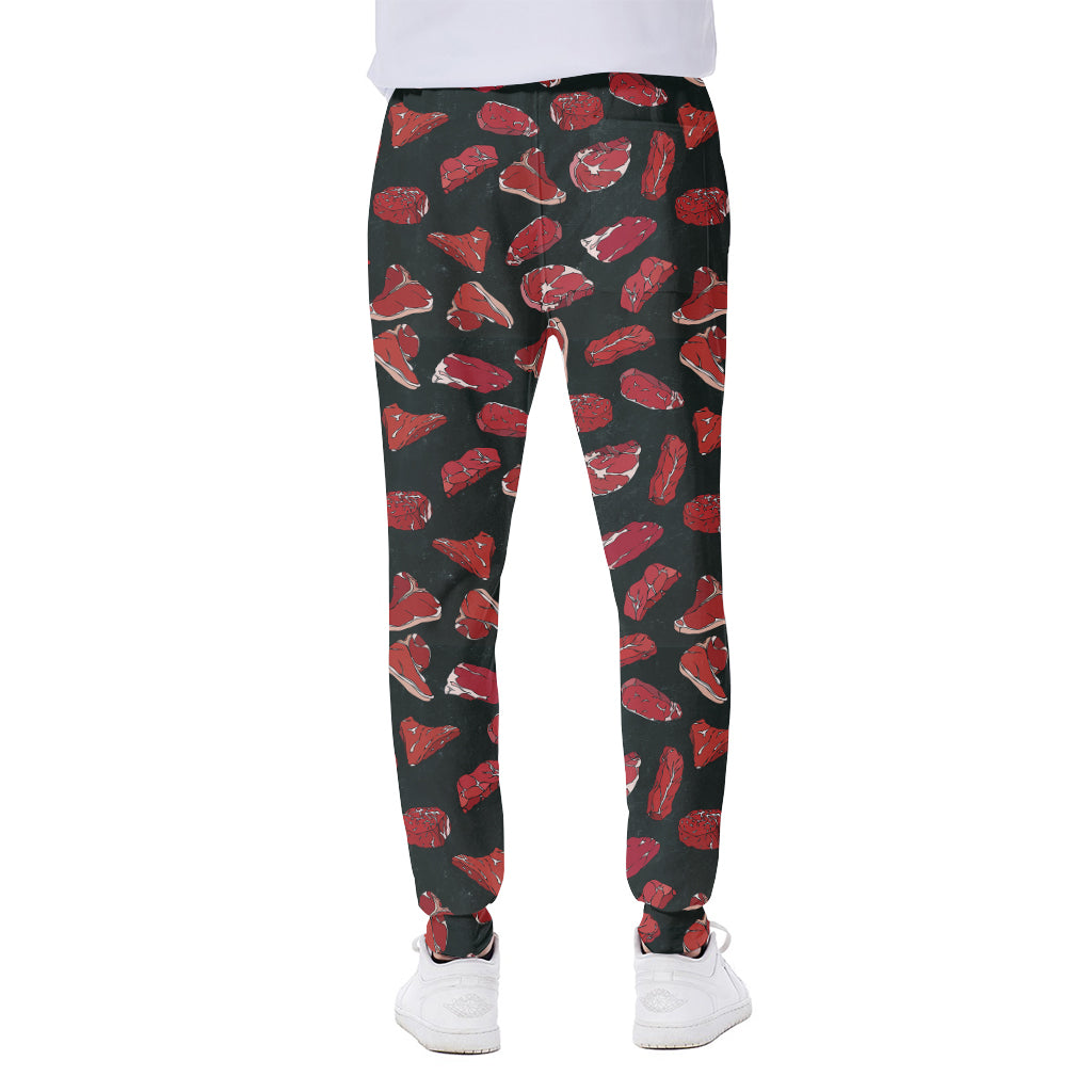 Red Meat Pattern Print Scuba Joggers